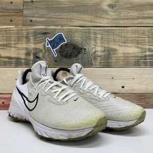 Nike Air Zoom Infinity Tour Flyknit Golfschuhe Herren Größe 9,5 Weite Weiß Platin - Bild 1 von 12