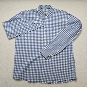 Johnnie-O Hangin’ Out Button-Down Shirt Men’s XL Blue White Gingham Casual - Picture 1 of 15