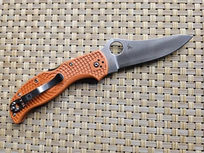 Редкий Spyderco эластичной нож HAP40/SUS410 сожжен оранжевый C90FPBORE Sprint запустить новый в коробке - Изображение 1 из 4