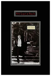 Bela Lugosi "Dracula" Signatur Dokument geschnitten museal gerahmt ausstellungsfertig - Bild 1 von 3
