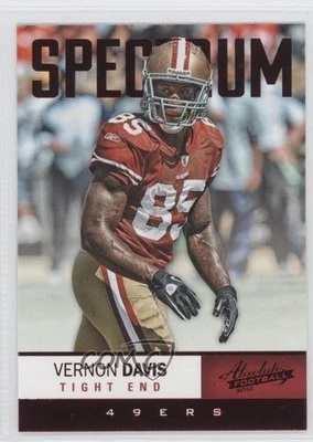2012 Panini Absolute Spectrum Red Vernon Davis #81 - Image 1 of 2