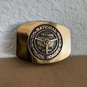 Vintage Texaco 1984 National Truck Rodeo Belt Buckle - Picture 1 of 4