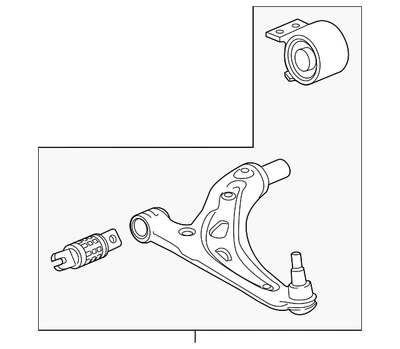 Genuine GM Lower Control Arm 84989529 - Image 1 of 3