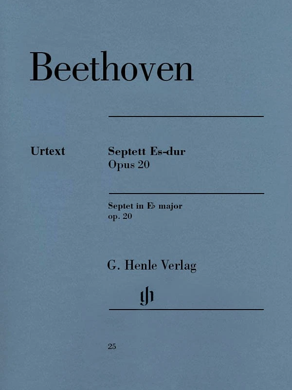 Beethoven Septet E-flat Major Op 20 Henle Urtext Wind & Strings Music Book - Image 1 of 1