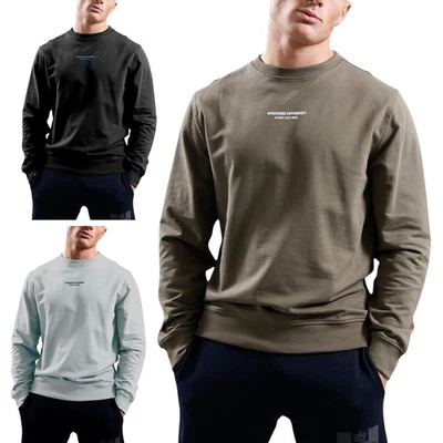 Weekend Offender Men Sweatshirt Crew Neck WOAN Casual Cotton Pullover Jumper - Image 1 of 4