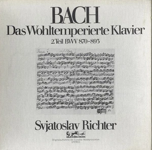 3LP Box BACH Well Tempered Piano Vol.II RICHTER Eurodisc 85629 Gold Label NM- - Picture 1 of 3