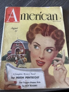The American Magazine August 1949 The Crowell Publishing Company Vintage - Picture 1 of 5