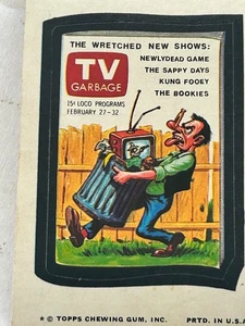 1974 Topps Wacky Packages TV Garbage 11th Series PSA 9  NICE - Picture 1 of 3