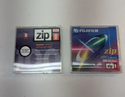 LOTE DE 2 discos Fujifilm e IOMEGA ZIP 100MB IBM formateados Foto 1 de 4