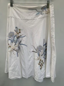 Great Plains Women's Floral Embroidered Cotton Skirt Size 12 - Picture 1 of 5