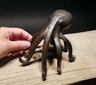 Cast Iron Octopus Phone Stand Paperweight 