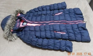 Soccx warme Winterjacke mit abnehmbarer Kapuze,blau/pink,sehr gut,wenig getragen - Bild 1 von 12
