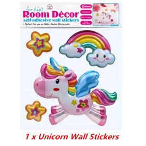Self Adhesive Wall Stickers Room Decor Unicorn Series Decal Bedroom Decoration - Picture 1 of 1