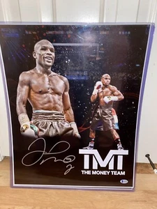 Boxing Autografo Floyd Mayweather 16x20 foto editing personalizzato Beckett COtogra - Foto 1 di 1