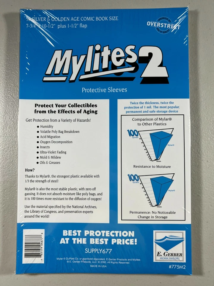 E. Gerber Mylites2 Silver/Golden Age (50pcs) 775M2