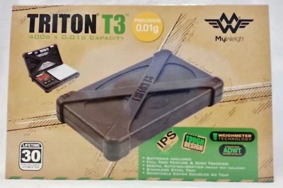 New My Weigh Triton T3 Digital Pocket Scale 400g x 0.01g Free Shipping