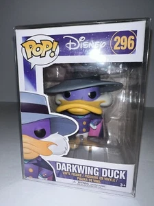 FUNKO POP! DISNEY #296 DARKWING DUCK W/ PROTECTOR VAULTED - Picture 1 of 7