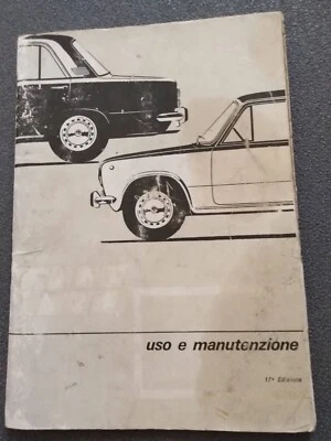 FIAT  124  LIBRETTO USO MANUTENZIONE  ORIGINALE   EDIZIONE   04/1972   (233) - Immagine 1 di 4