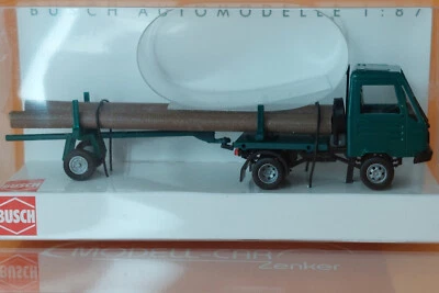 Busch 42229 Multicar M26 mit Nachläufer grün 1:87 NEU Modellauto - Bild 1 von 2