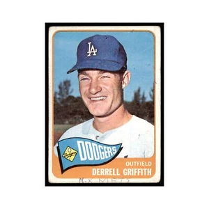 1965 Topps Derrell Griffith Baseball Cards #112 - Picture 1 of 3