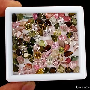 51.20 Ct 89pcs Lot Mix Cut Loose Natural Multi Color Tourmaline - Unheated Gems - Picture 1 of 5