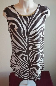 Michael Kors 100 % authentisches ärmelloses Oberteil mit Tiermotiv Damengröße XS UVP 80 $ - Bild 1 von 6