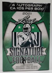 2021 Leaf Signature Blaster Football NFL Box - 4 - Picture 1 of 4