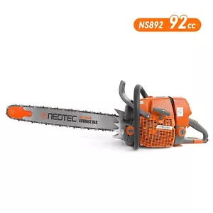 92cc Commercial Petrol Gas Chainsaw with 36 in Bar Chain Saw Pruning Top Handle - Picture 1 of 14