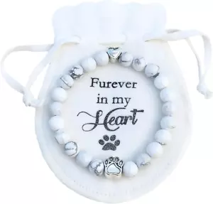 . Pet Memorial Bracelet-Loss of Pet Gifts with Rainbow Bridge Card in Loving Mem - Picture 1 of 7