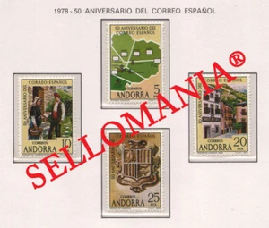 1978 ANIVERSARIO CORREO ESPAÑOL SPANISH POST SH 116 ** MNH ANDORRA TC21864 - Imagen 1 de 1
