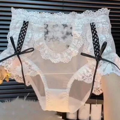 Lolita Oversize Womens Lace Mesh Knickers Briefs Panties Princess Sexy Underwear - Image 1 of 3
