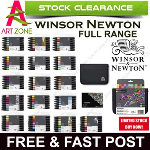 Winsor & Newton Promarker Graphic Drawing Pens Art Crafts 6 and 12 Sets Twin Tip - Picture 1 of 16