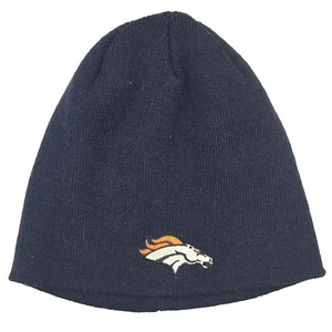 Denver Broncos Navy Blue NFL Football Reebok Winter Warm Beanie - Bild 1 von 2