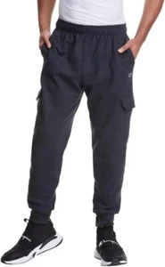 Pantalones deportivos Champion Powerblend grandes y altos hasta el tobillo negros XL para hombre - Imagen 1 de 5