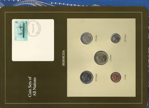 Coin Sets of All Nations Bermuda 1988-1991 UNC $1, 25 cent 1988 10,5 cents 1990 - Picture 1 of 4