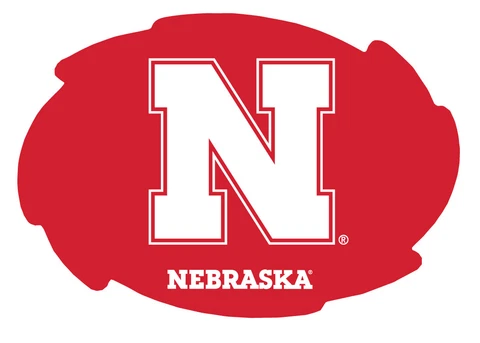 NEBRASKA BLOCK LETTER SWIRL MAGNET-NEBRASKA CORNHUSKERS CAR MAGNET-NEW FOR 2016! Cover