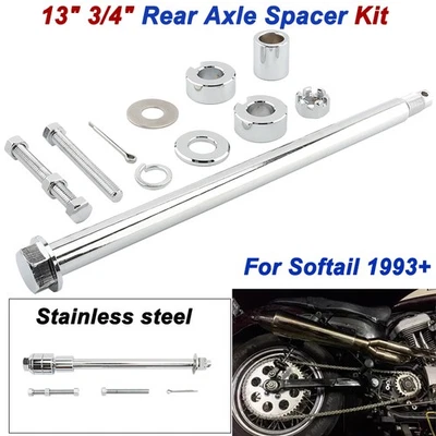 Kit espaciador eje trasero 13" 3/4" transmisión por correa para Harley Softail FXST Springer 1993+ Foto 1 de 4