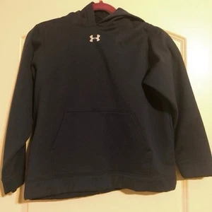 Youth Navy Under Armour Pullover Hoodie - Picture 1 of 3
