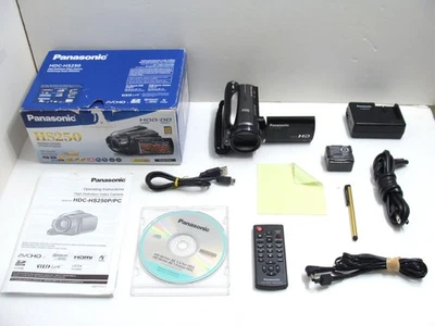 Panasonic HDC-HS250 3MOS Full HD 120 GB HDD Hybrid Camcorder AVCHD HDMI - Image 1 of 4
