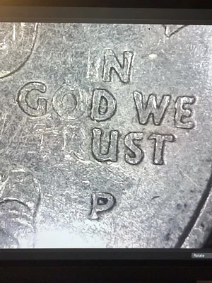 2005-P Kansas State Quarter "IN GOD WE RUST" Strike Through Grease Error - Image 1 of 3