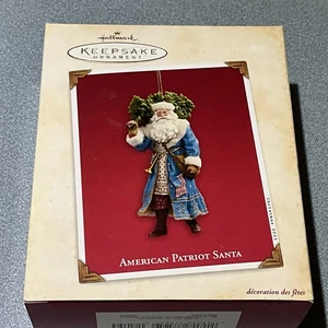 American Patriot Santa 2003 Hallmark Ornament NUEVO ENVÍO GRATIS - Imagen 1 de 3