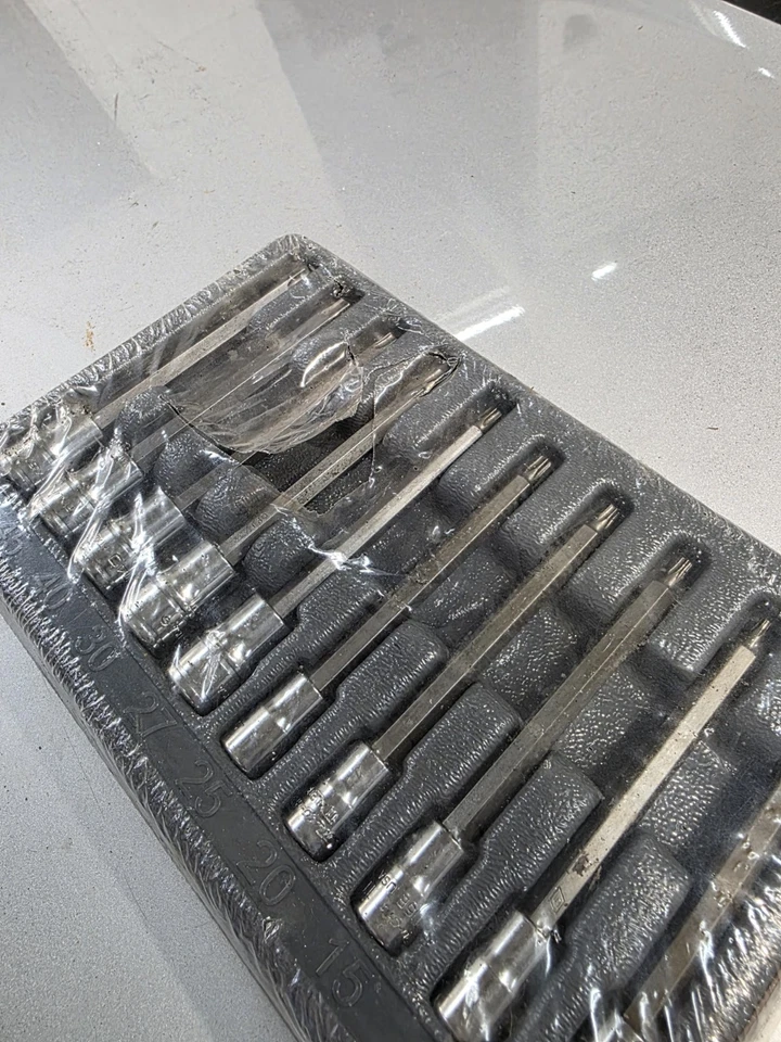 SNAP-ON 1/4in & 3/8in Drive 10 Piece Long Torx Socket Bit Set T8 - T50 210EFTXL - Image 1 of 4