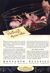 1938 Monsanto Plastics: Portrait Of Idea Vintage Print Ad - Bild 1 von 1