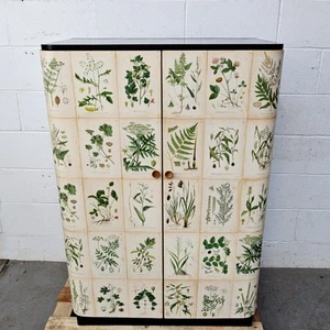 Vintage Botanical Wardrobe Cabinet Danish Manner Josef Frank 1930s–1950s Heals - Picture 1 of 15