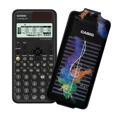 Casio FX-991DE CW ClassWiz Technical Scientific Calculator with Art Case "Music" - Image 1 of 4