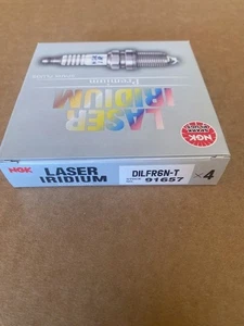 GENUINE NGK SET OF 4 LASER IRIDIUM SPARK PLUGS 91657 / DILFR6N-T - Foto 1 di 1