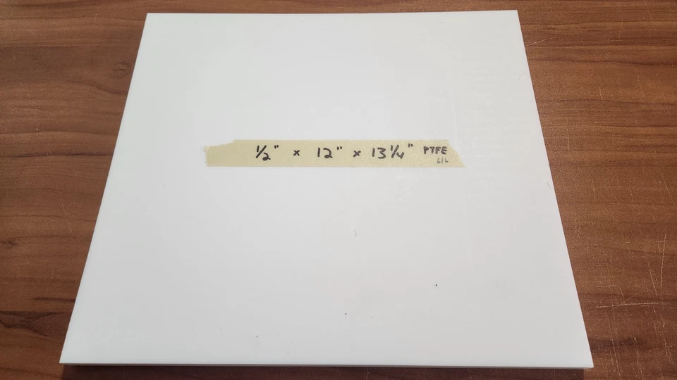 PTFE HOJA NATURAL STOCK 0.50" X 12.00" X 13.25" Foto 1 de 1