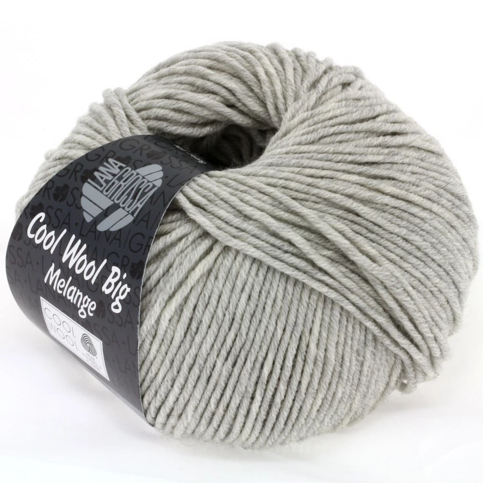 Wolle Kreativ! Lana Grossa - Cool Wool Big - Fb. 616 hellgrau meliert 50 g - Bild 1 von 1