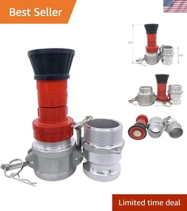 Versátil boquilla contra incendios de aluminio de 2 pulgadas con flujo constante para aplicaciones de seguridad - Imagen 1 de 8