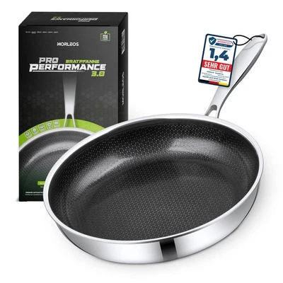 Bratpfanne Edelstahl / Waben / Keramik / Antihaft 20 cm 24cm 26cm 28cm 30cm 32cm - Bild 1 von 4